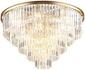 ✨ Minimalist Crystal Ceiling Light – Elegant Chandelier for Bedroom, Living Room & More 🏠💎