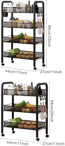 🚶‍♂️ Rolling Metal Storage Cart – Convenient & Stylish Storage Solution for Your Kitchen or Office 🏡✨