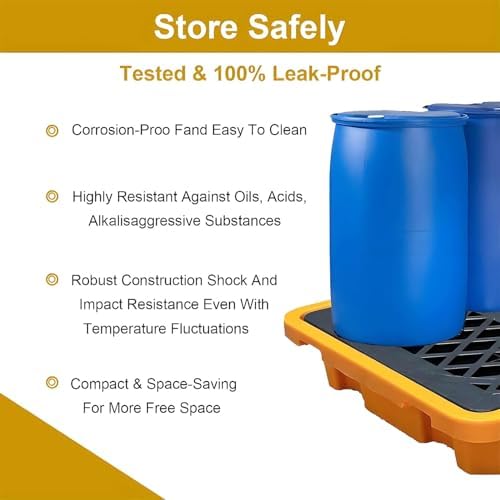 🔒 Stackable Storage Containment Platform – Leakproof & Secure for Hazardous Materials 🛡️🌍