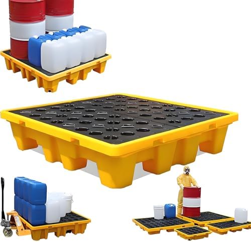 🔒 Stackable Storage Containment Platform – Leakproof & Secure for Hazardous Materials 🛡️🌍