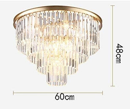 ✨ Minimalist Crystal Ceiling Light – Elegant Chandelier for Bedroom, Living Room & More 🏠💎