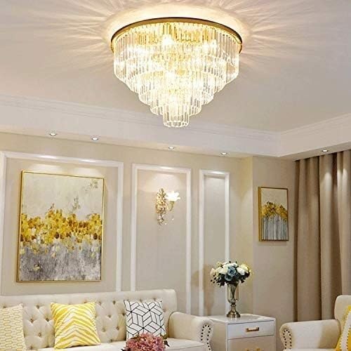 ✨ Minimalist Crystal Ceiling Light – Elegant Chandelier for Bedroom, Living Room & More 🏠💎