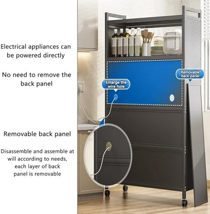 🛒 Rolling Lockable Storage Organizer – Perfect for Kitchen, Bathroom, or Office Essentials 🏠✨
