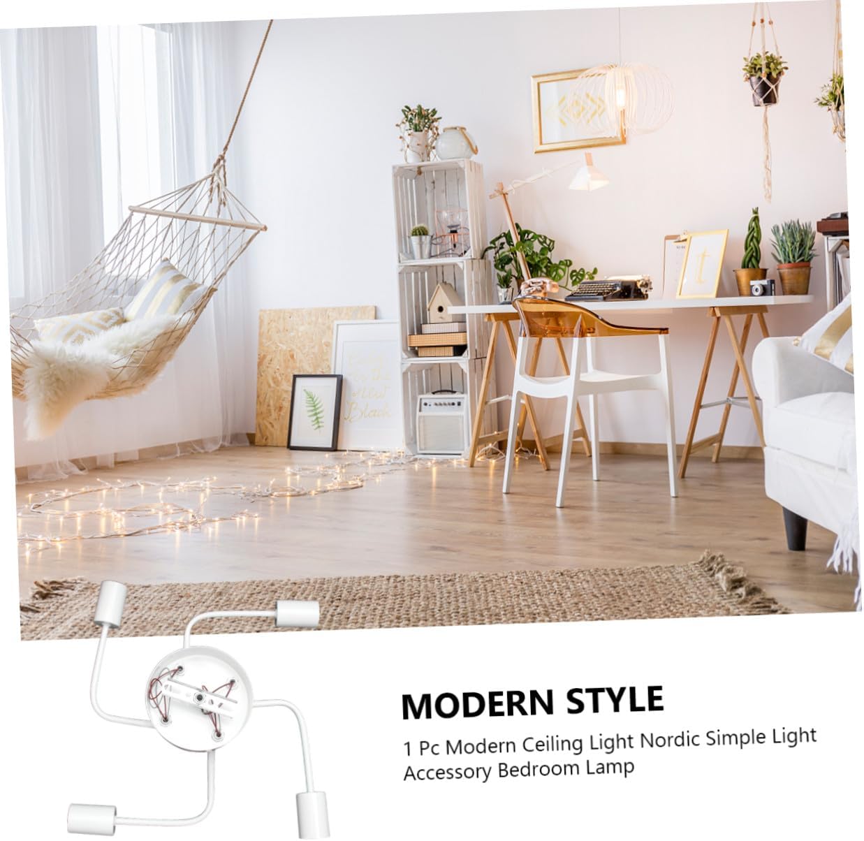 ✨ Sleek Modern Ceiling Light - Elegant Pendant Lamp for Bedroom & Kitchen ✨