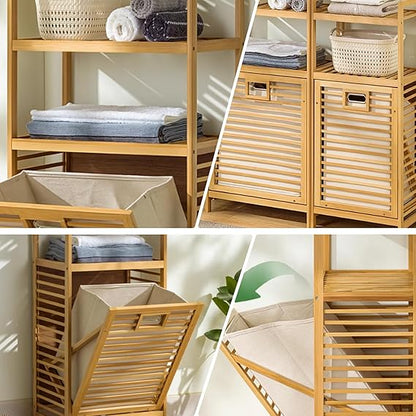 🧺 Tilt-Out Laundry Organizer – Stylish & Convenient Storage for Your Bathroom or Laundry Room 🏠✨