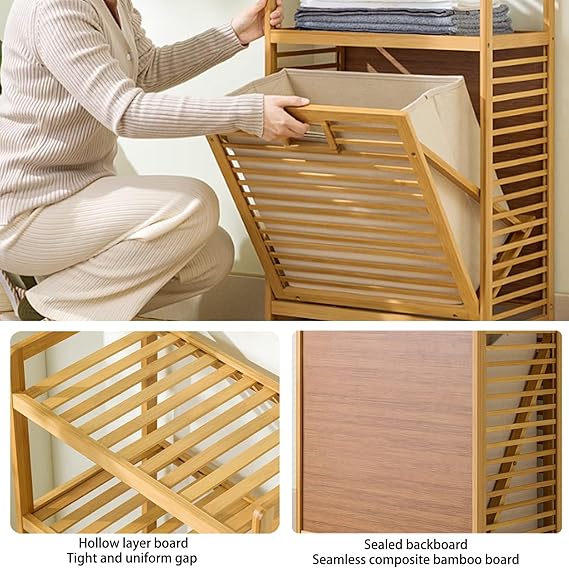 🧺 Tilt-Out Laundry Organizer – Stylish & Convenient Storage for Your Bathroom or Laundry Room 🏠✨