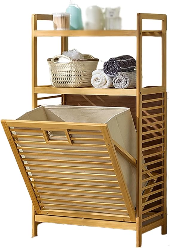 🧺 Tilt-Out Laundry Organizer – Stylish & Convenient Storage for Your Bathroom or Laundry Room 🏠✨