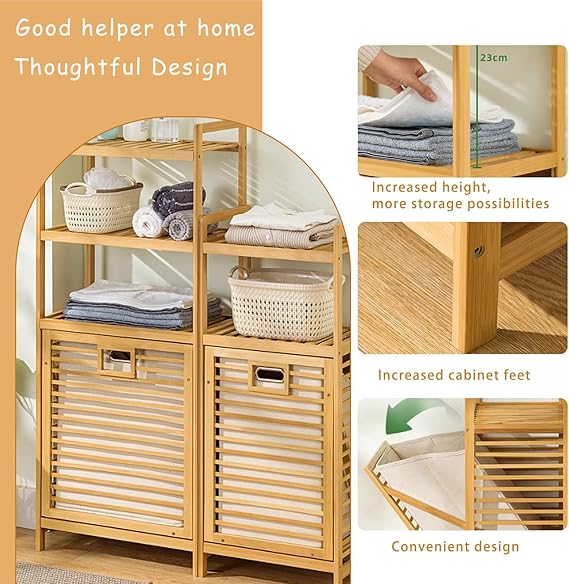🧺 Tilt-Out Laundry Organizer – Stylish & Convenient Storage for Your Bathroom or Laundry Room 🏠✨