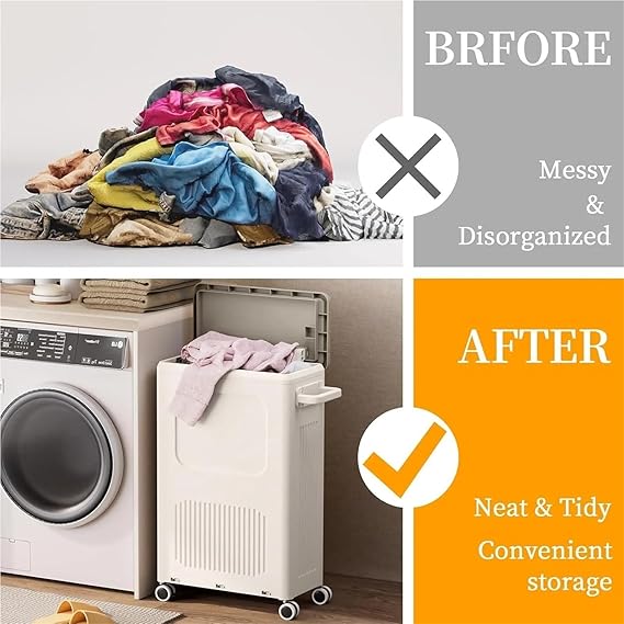 🌿 Waterproof Laundry Storage Organizer – Perfect for Bathroom & Bedroom 🧺✨