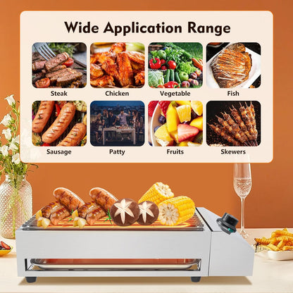 🔥 Detachable Adjustable Temperature BBQ Grill - Perfect for Outdoor Cooking 🍖🌟
